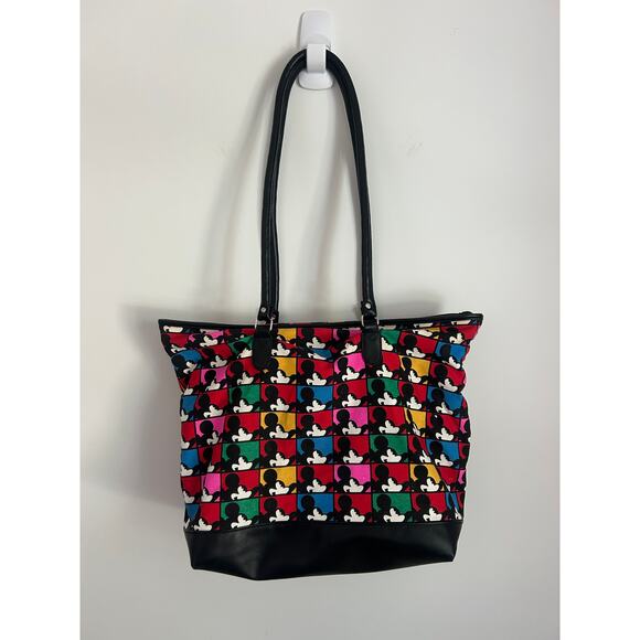 Vintage Mickey & Co Larg Tote Bag Mickey Mouse Heads Disney Honey Fashions - Picture 2 of 13